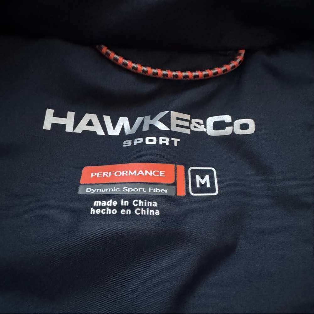 Hawke & Co. HK Quilted Heritage Full Zip Jacket Coat Navy Blue Size M - Picture 2 of 15